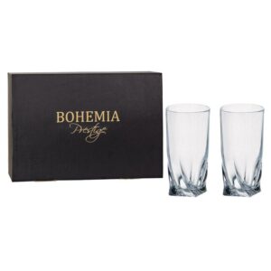 BOHEMIA Prestige Szklanki LONG DRINK 350ml - QUADRO 6szt.