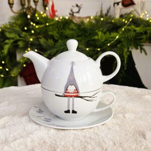 Świąteczny zestaw TEA FOR ONE - szary