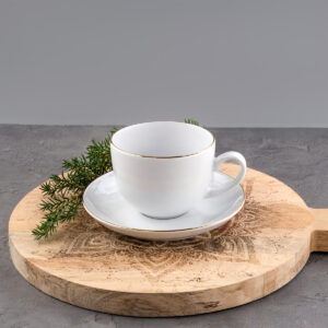 Filiżanka ze spodkiem WA-08z Złota Linia (classic)