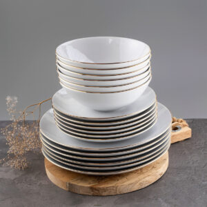 Komplet talerzy 6os. WA-08zł Złota Linia (modern)