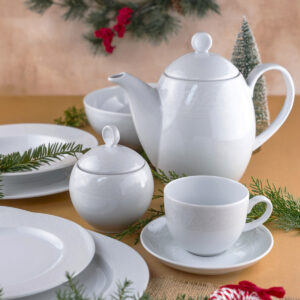 Serwis kawowy 12os./27elem. WA-98 Biała Koronka