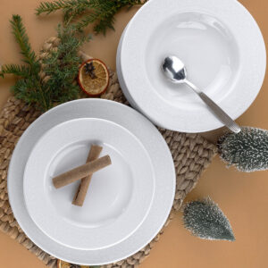 Komplet talerzy 4 os. WA-98 Biała Koronka