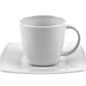 Filiżanka 200ml ze spodkiem VICTORIA (biała)