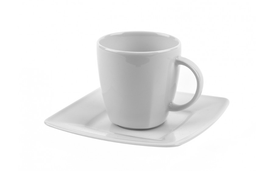 Filiżanka 250ml ze spodkiem VICTORIA (biała) - obrazek 2