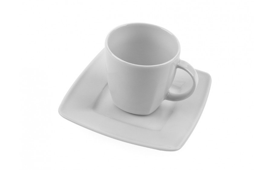 Filiżanka 250ml ze spodkiem VICTORIA (biała) - obrazek 3
