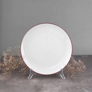 Talerz deserowy 20,5cm - Bordowa Linia (modern)