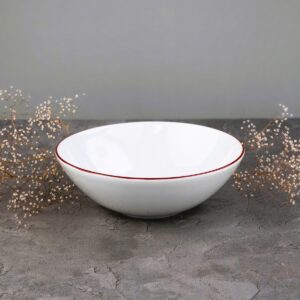 Talerz głęboki 18cm (miseczka) -  Bordowa Linia(modern)