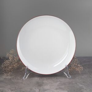 Talerz płytki 27cm-  Bordowa Linia (modern)