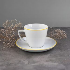 Filiżanka ze spodkiem - Cytrynowa Linia (modern)