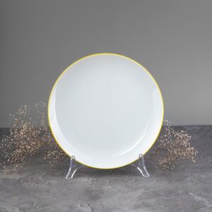 Talerz deserowy 20,5cm - Cytrynowa Linia (modern)