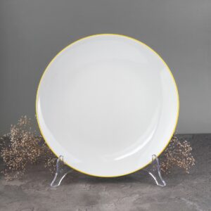 Talerz płytki 27cm- Cytrynowa Linia (modern)