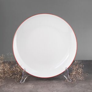 Talerz płytki 27cm- Czerwona Linia (modern)