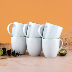 Komplet kubków dla 6 os.- Zielona Linia (modern)