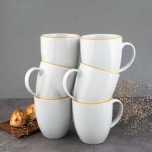 Komplet kubków dla 6 os.- Żółta Linia  (modern)