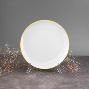 Talerz deserowy 20,5cm - Żółta Linia (modern)