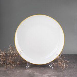 Talerz płytki 27cm- Żółta Linia (modern)
