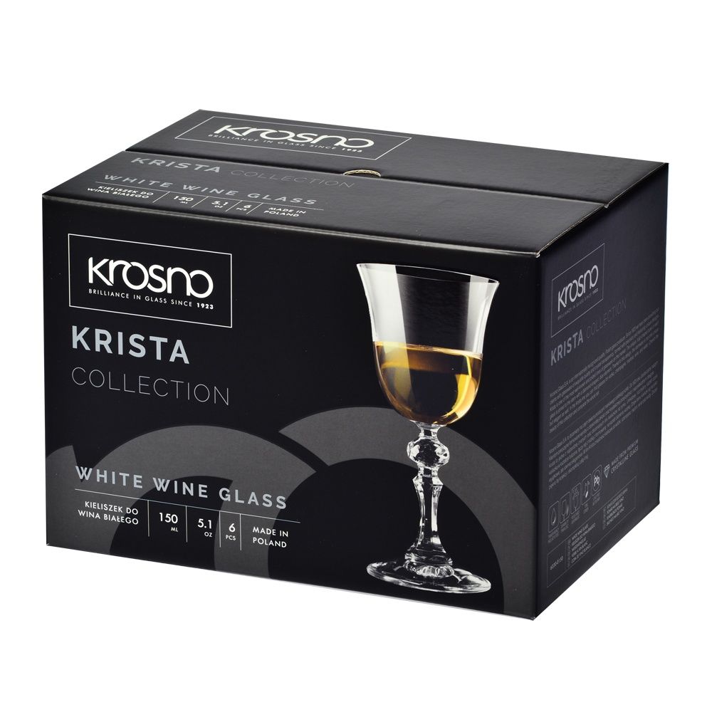 KROSNO Kieliszki do wina 150ml - KRISTA 6szt. - obrazek 3