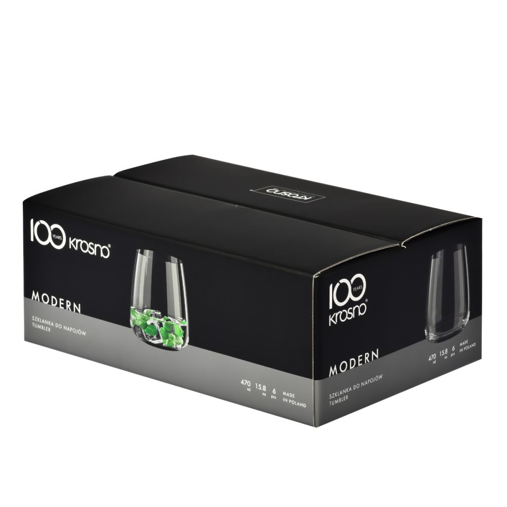 KROSNO Szklanki do napojów 4200ml - MODERN 6szt. - obrazek 3